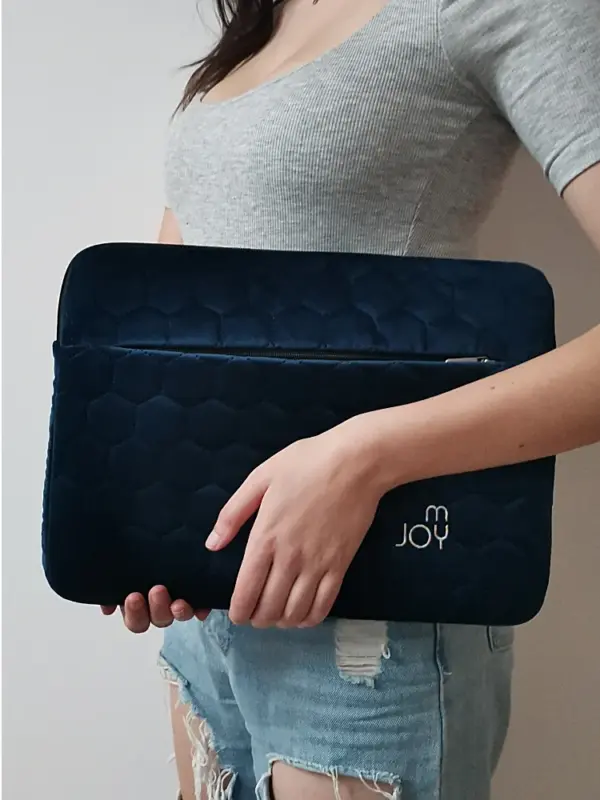 etui welurowe na laptop 15.6" granat