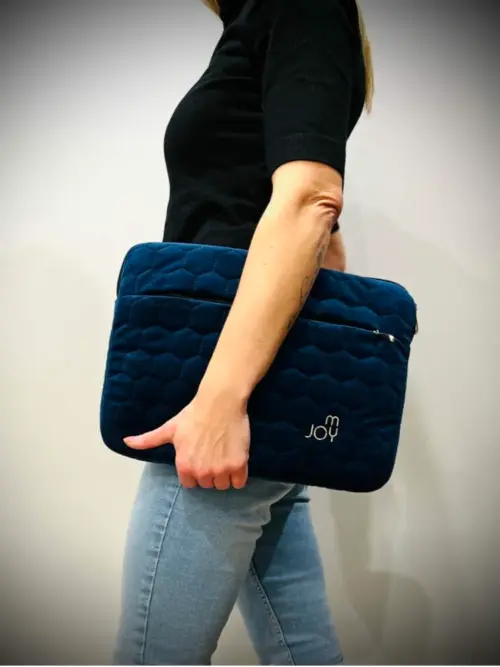 etui welurowe na laptop 15.6" granat