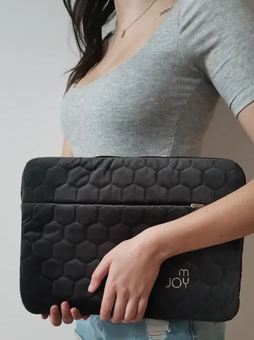 etui welurowe na laptop 15.6" szary