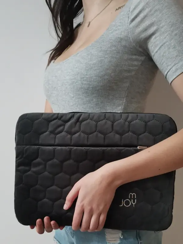 etui welurowe na laptop 15.6" szary