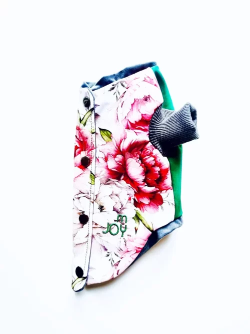 kurtka softshell dla psa bez kaptura floral vintage