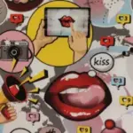 nerka damska pop art usta