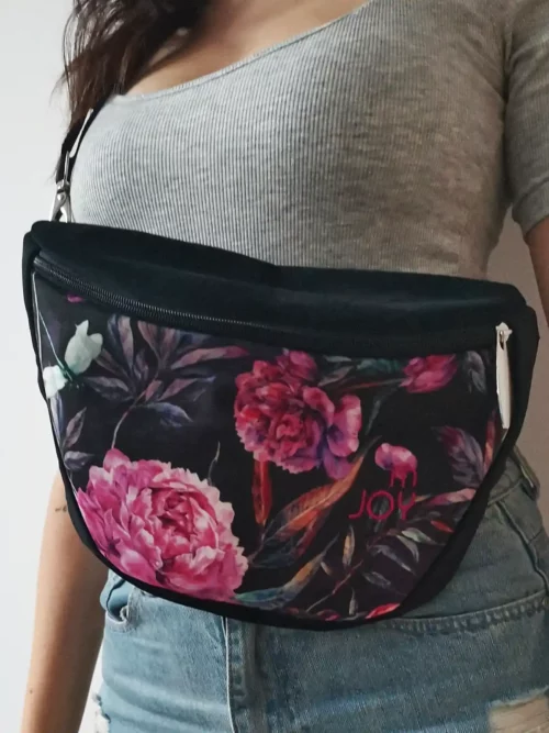 nerka welurowa "peonia nocy" | floral elegance