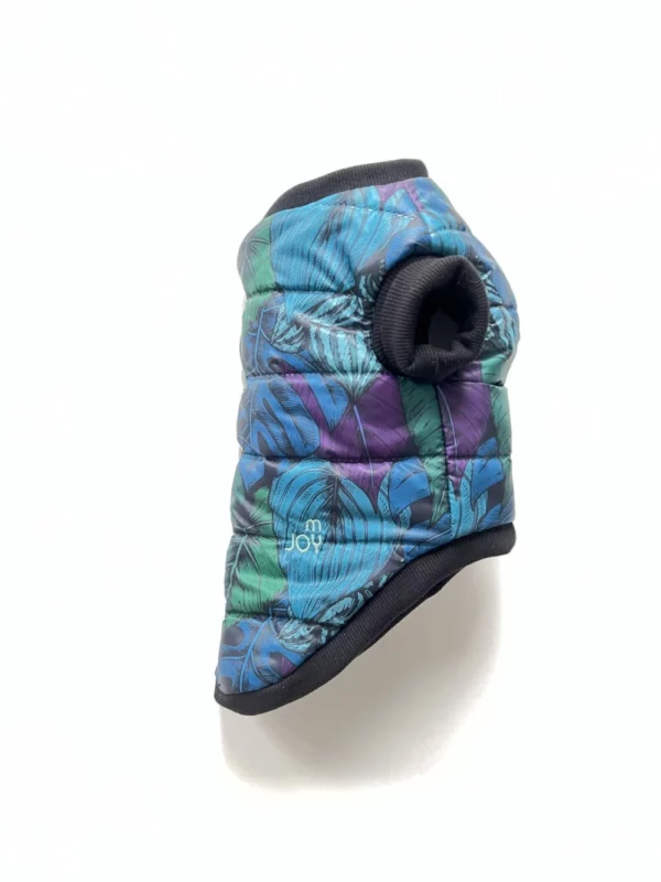 petjoy kurtka pikowana bez kaptura blue leafs